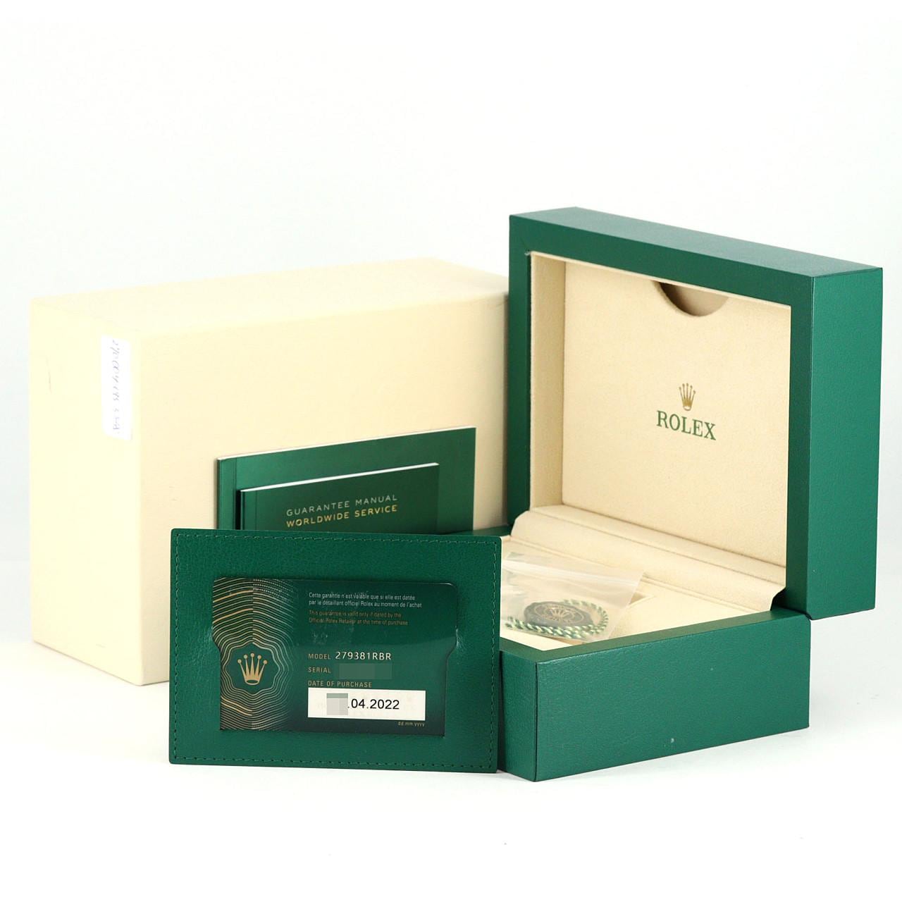 ロレックス デイトジャスト 279381RBR SSxPG 自動巻 ランダム番