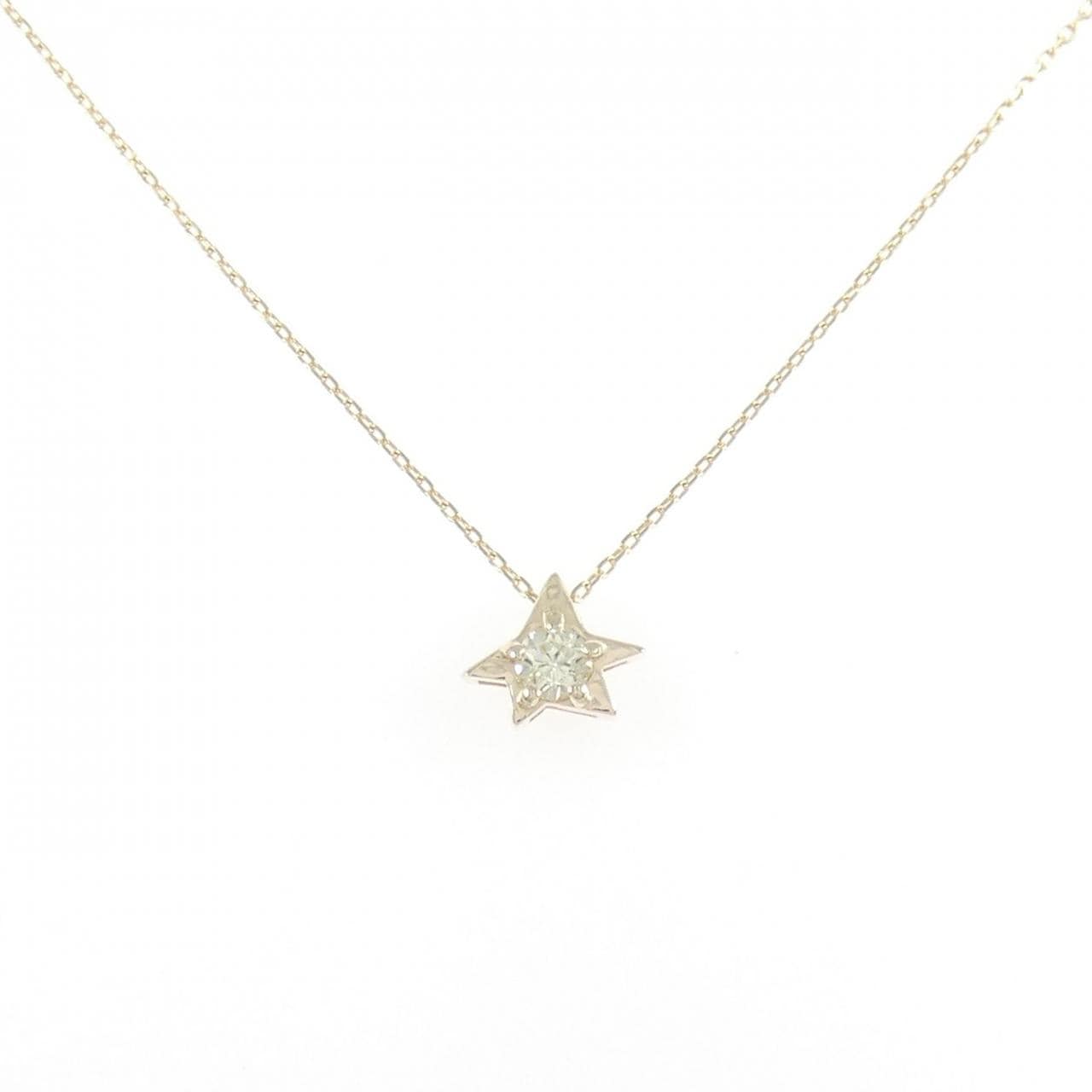 K10YG ダイヤモンド ネックレス 0.112CT