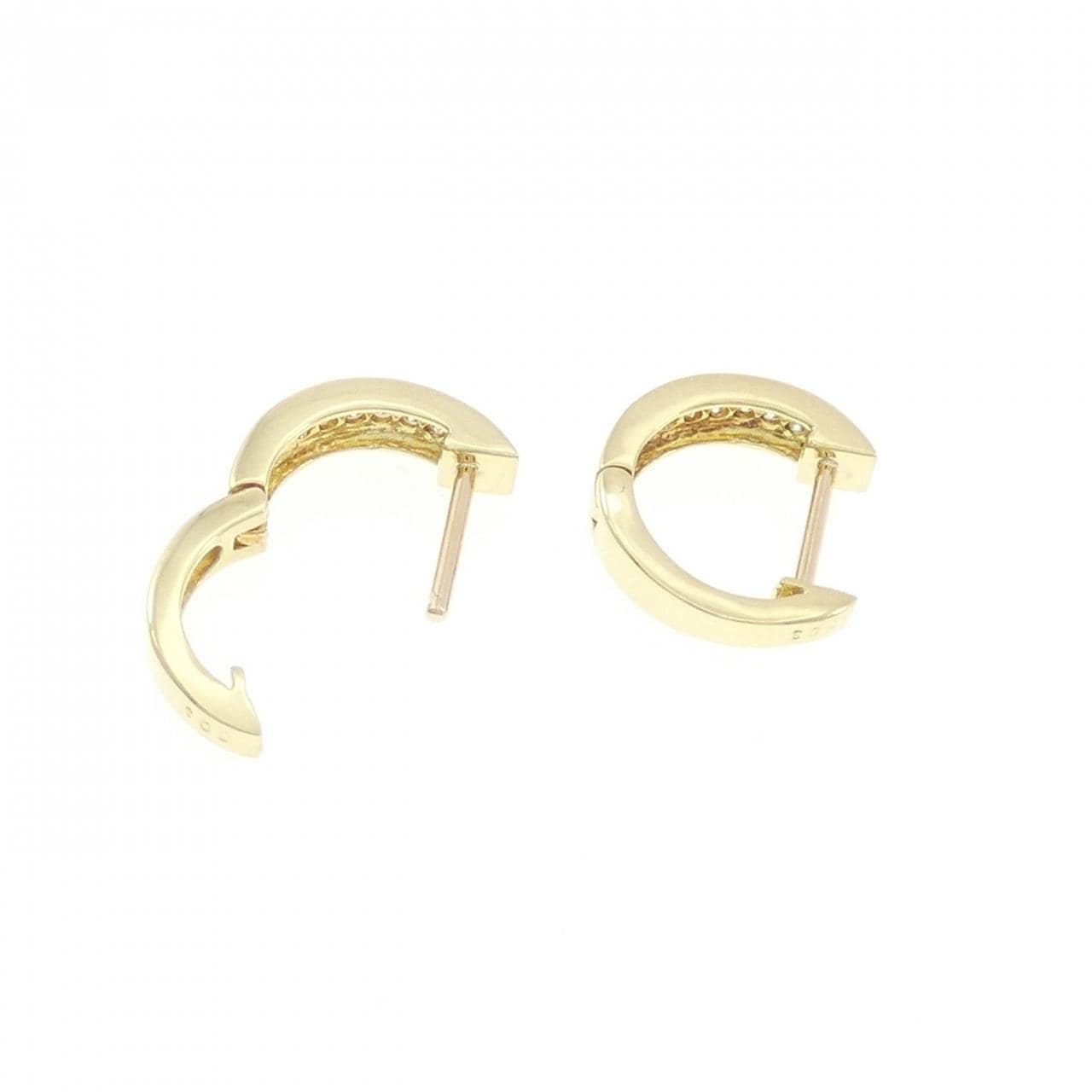 K18YG ダイヤモンド ピアス 0.06CT
