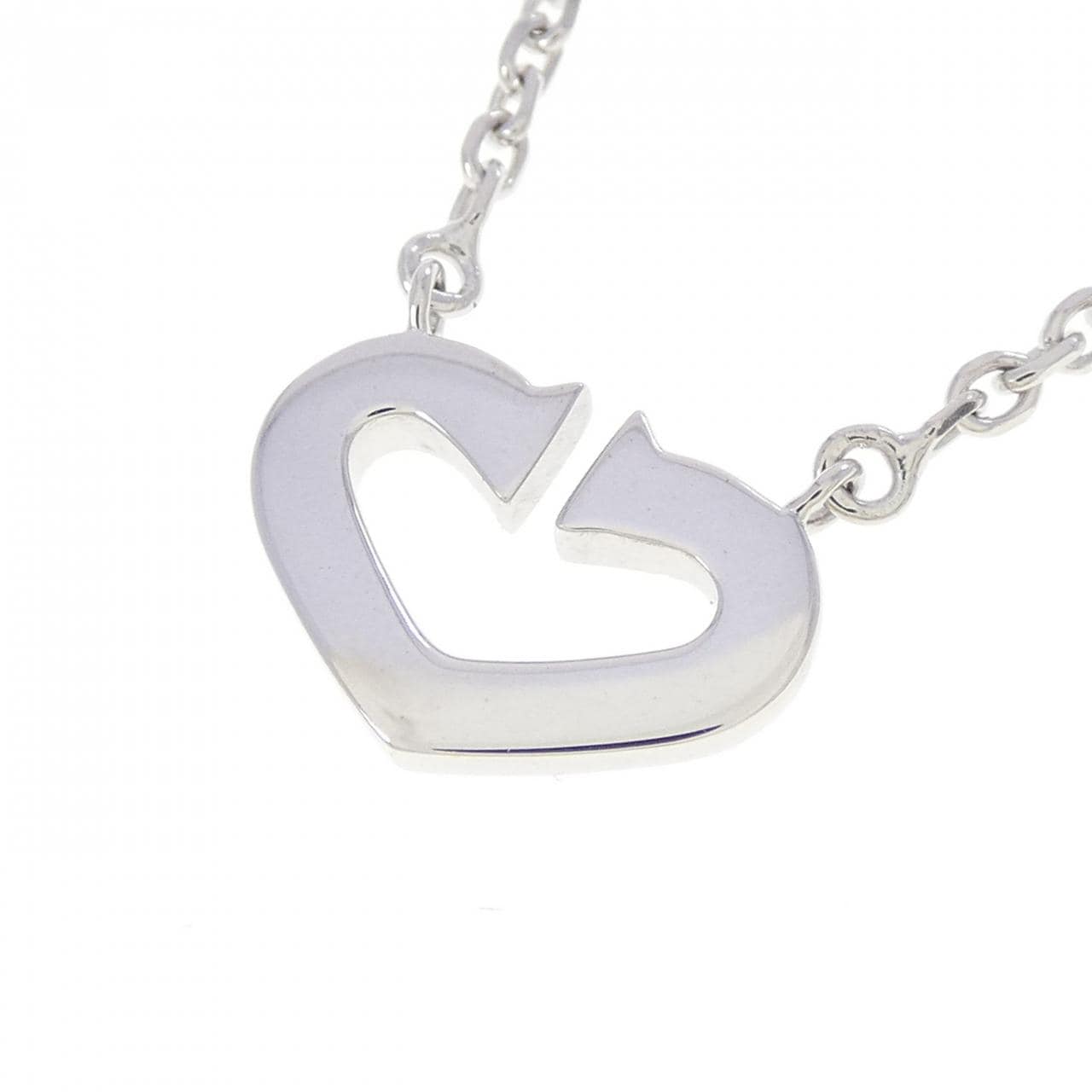 カルティエ Cハート ネックレス