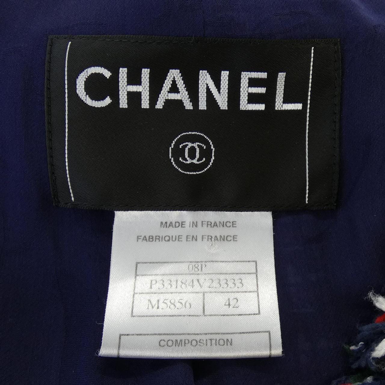 シャネル CHANEL P33184V23333 08P ノーカラージャケット