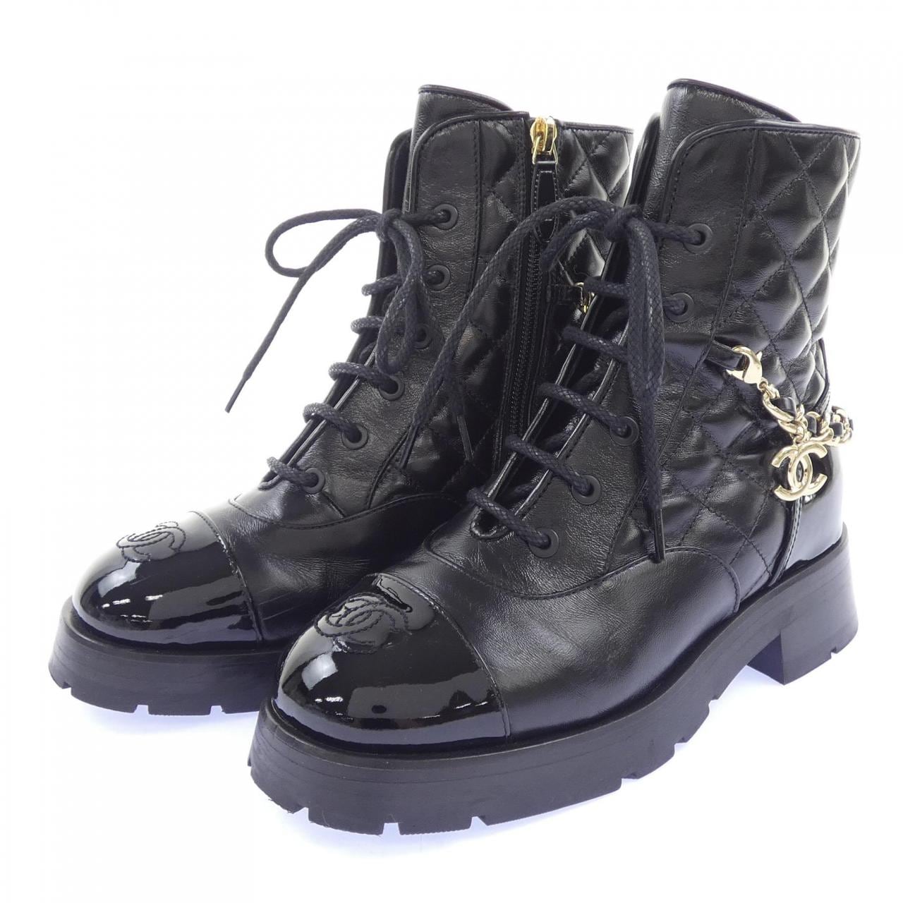 シャネル CHANEL レースアップ G39393Y56119 ブーツ