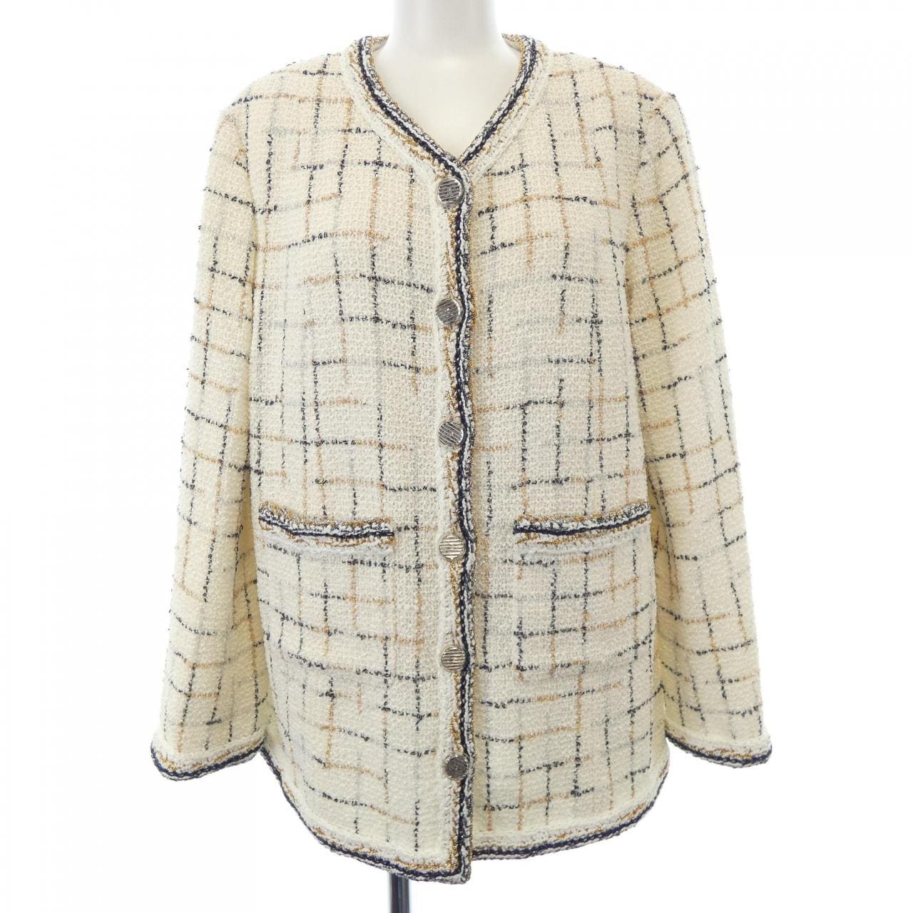 シャネル CHANEL ノーカラージャケット