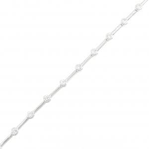 K18WG ダイヤモンド ブレスレット 0.50CT