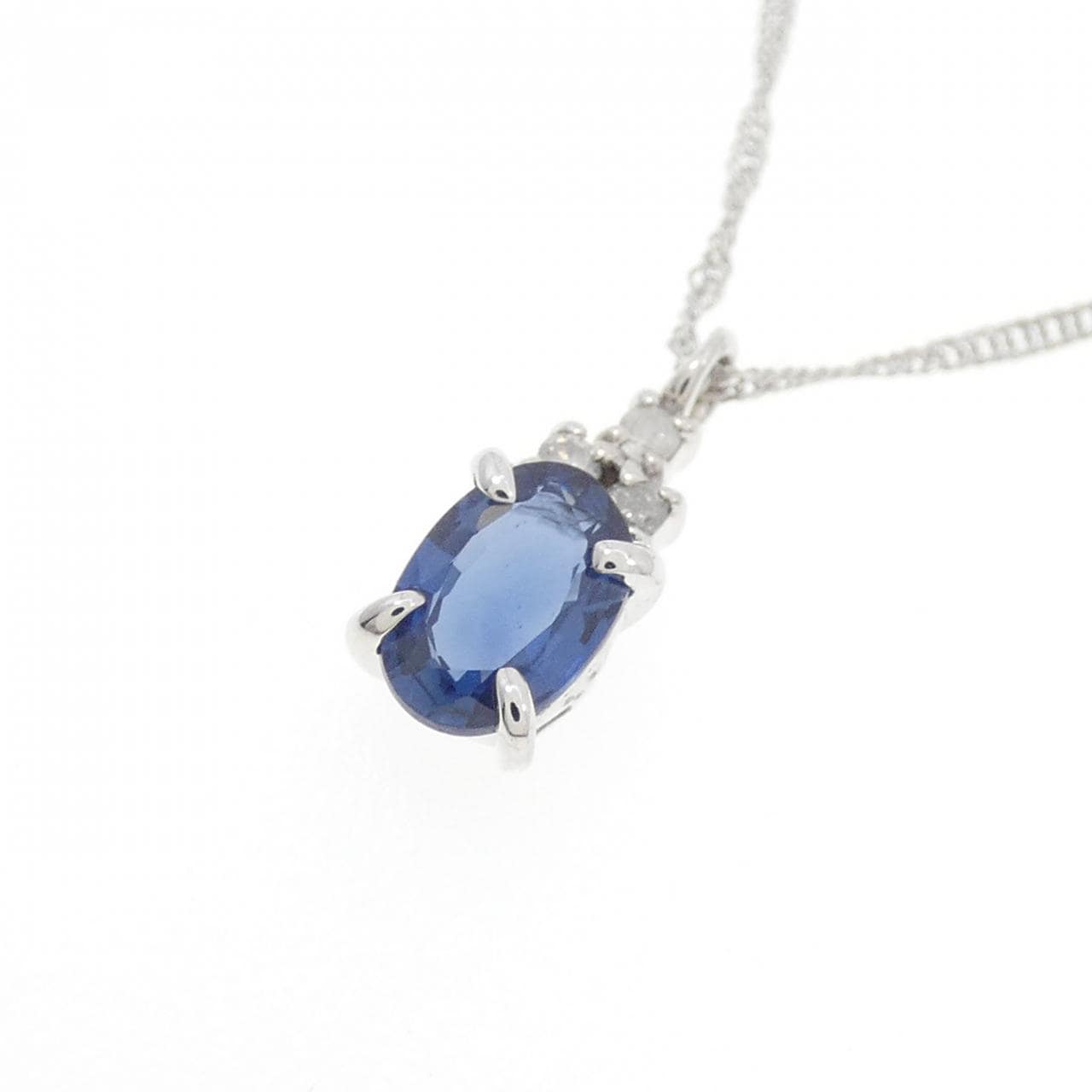 K18WG サファイヤ ネックレス 0.5CT