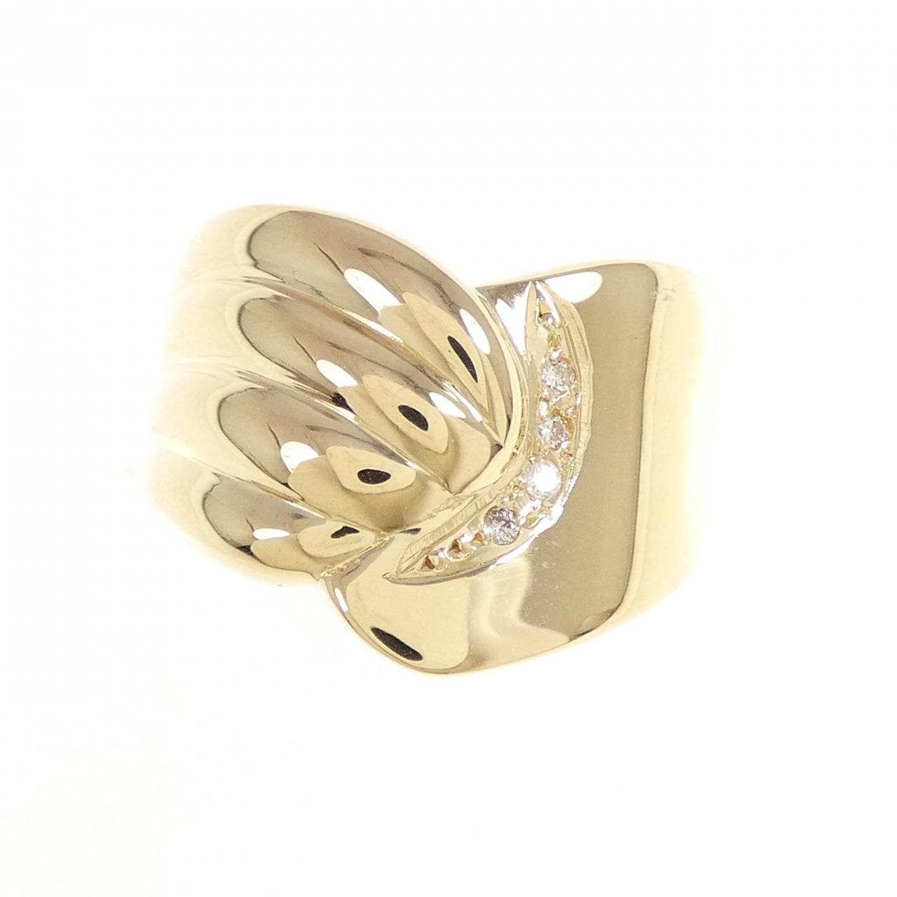 K18YG ダイヤモンド リング 0.03CT