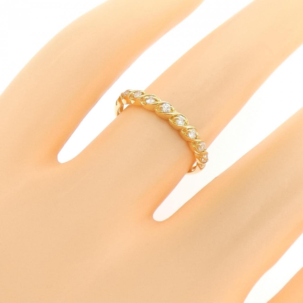 K18YG ダイヤモンド リング 0.13CT