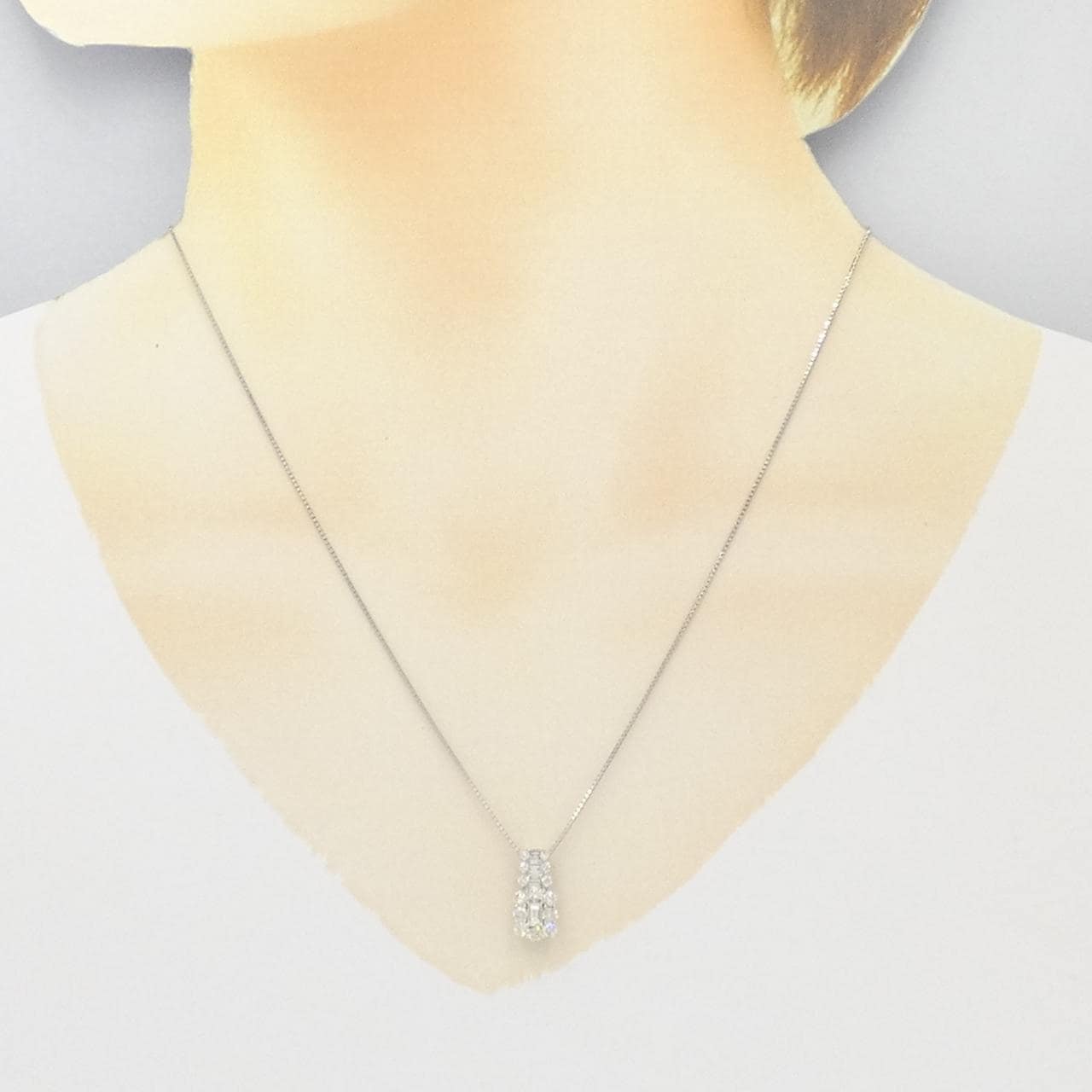 PT ダイヤモンド ネックレス 0.70CT