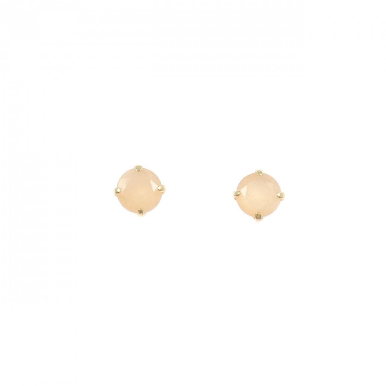 [新品] K18YG月光石耳环