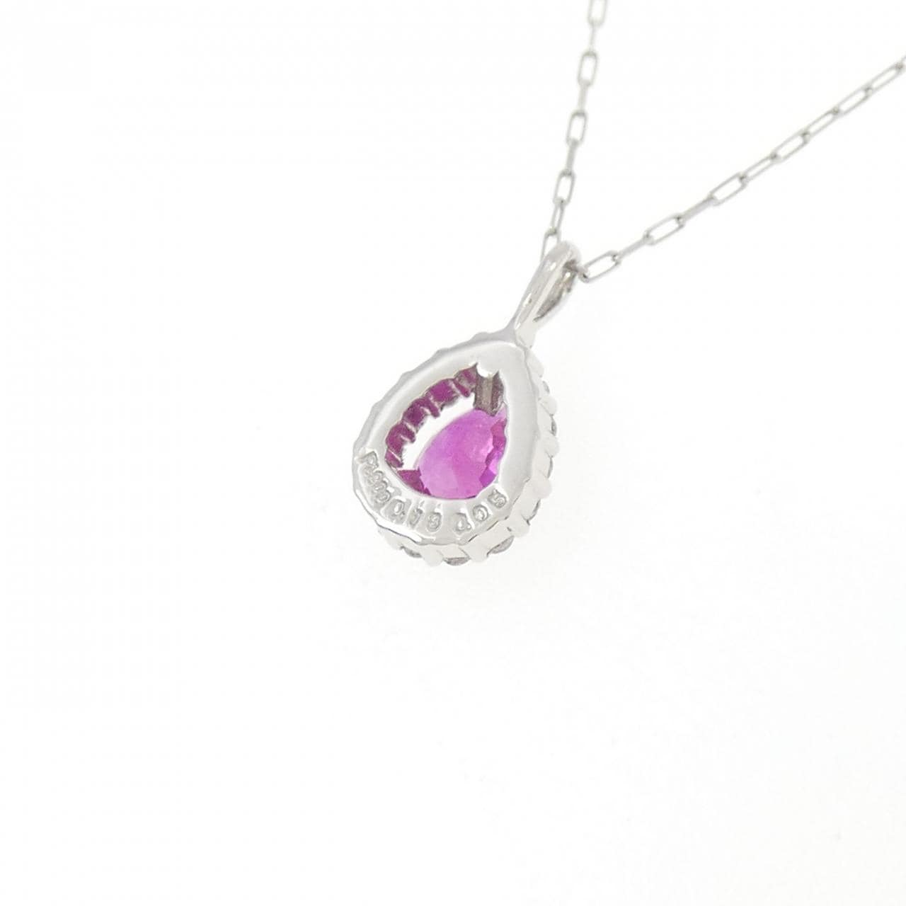 【新品】PT900 ルビー ネックレス 0.18CT