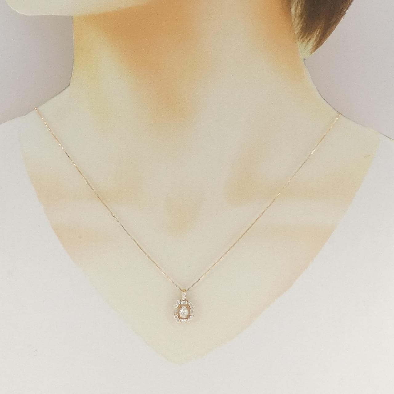 K18PG ダイヤモンド ネックレス 0.301CT