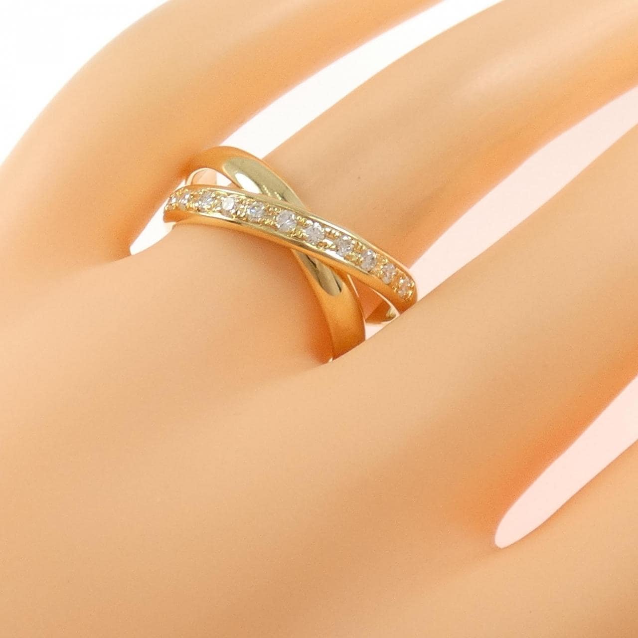 K18YG ダイヤモンド リング 0.27CT