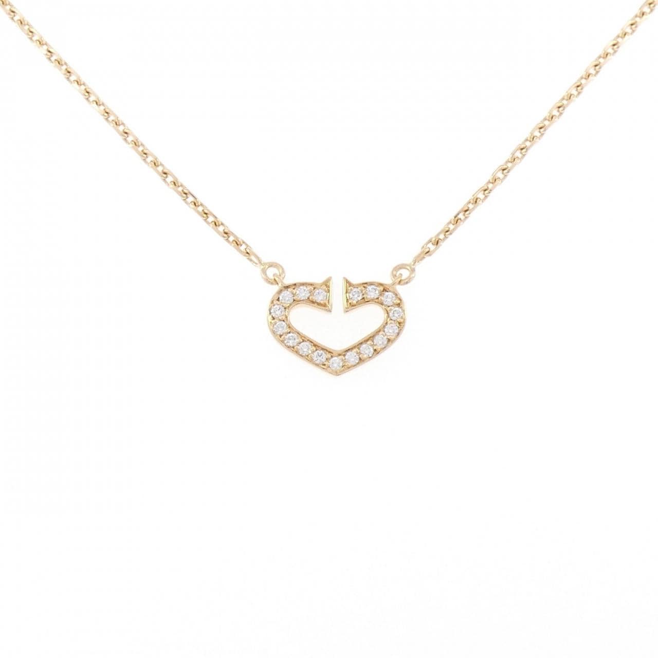 カルティエ Cハート ネックレス