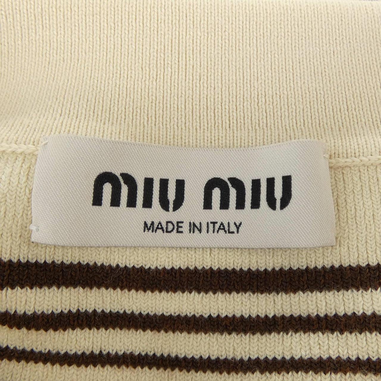 ミュウミュウ MIU MIU MIU MIU ロゴ MML796 S232 1VIN ポロシャツ