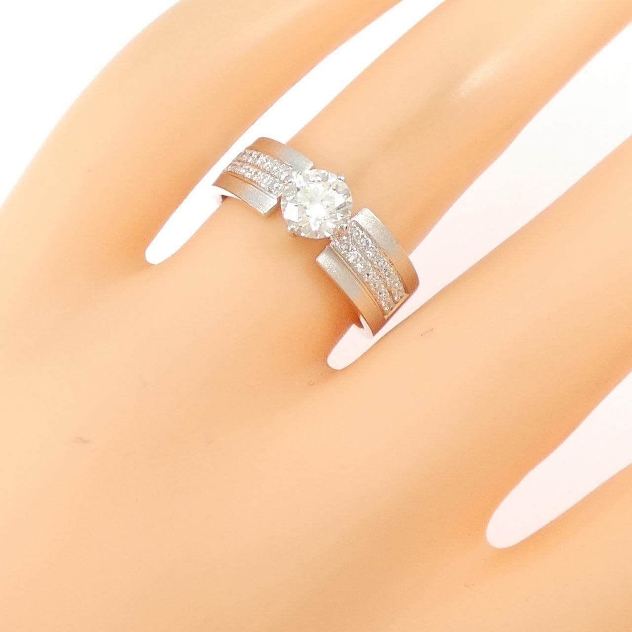 K18WG ダイヤモンド リング 0.750CT L VS2 EXT