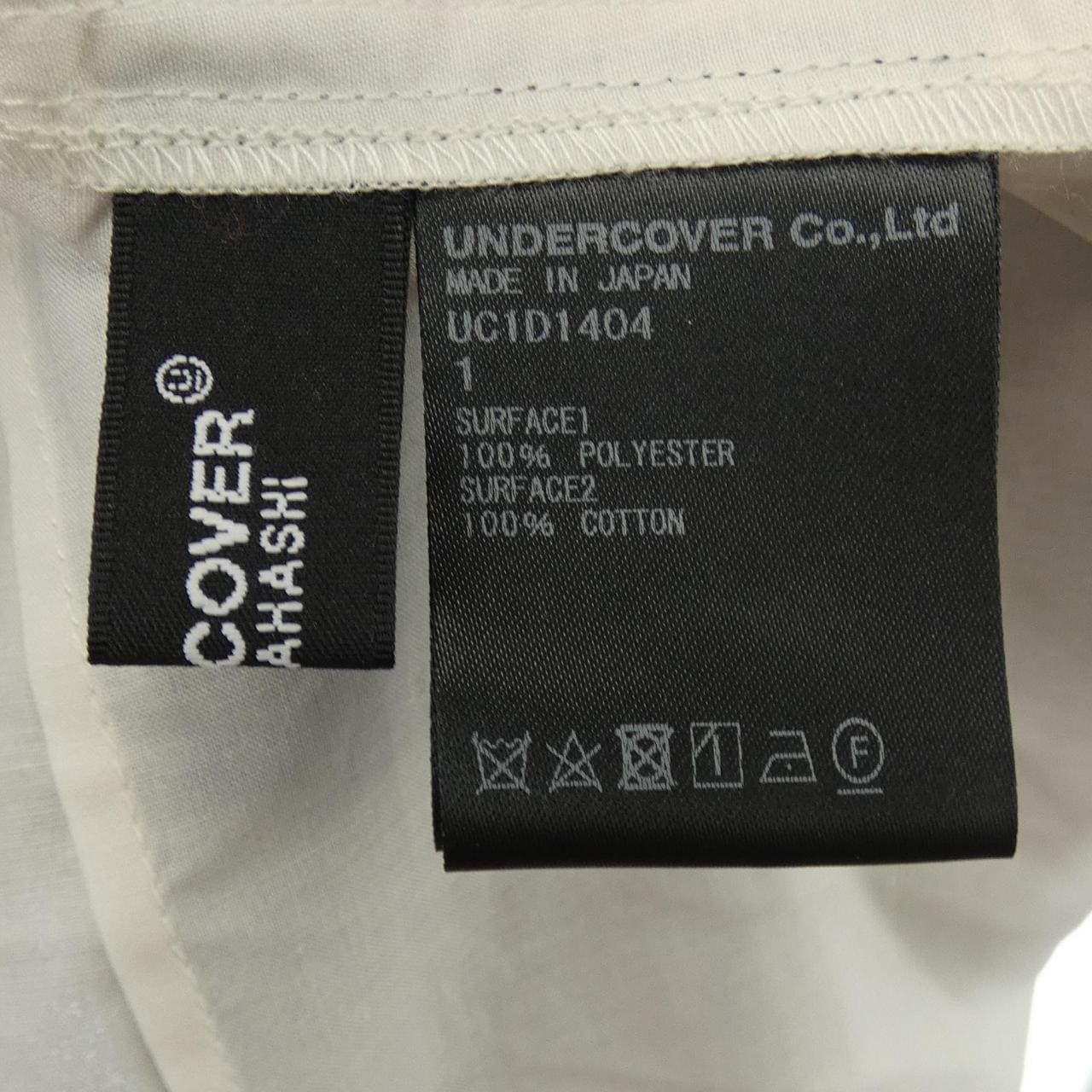 底套UNDER COVER衬衫