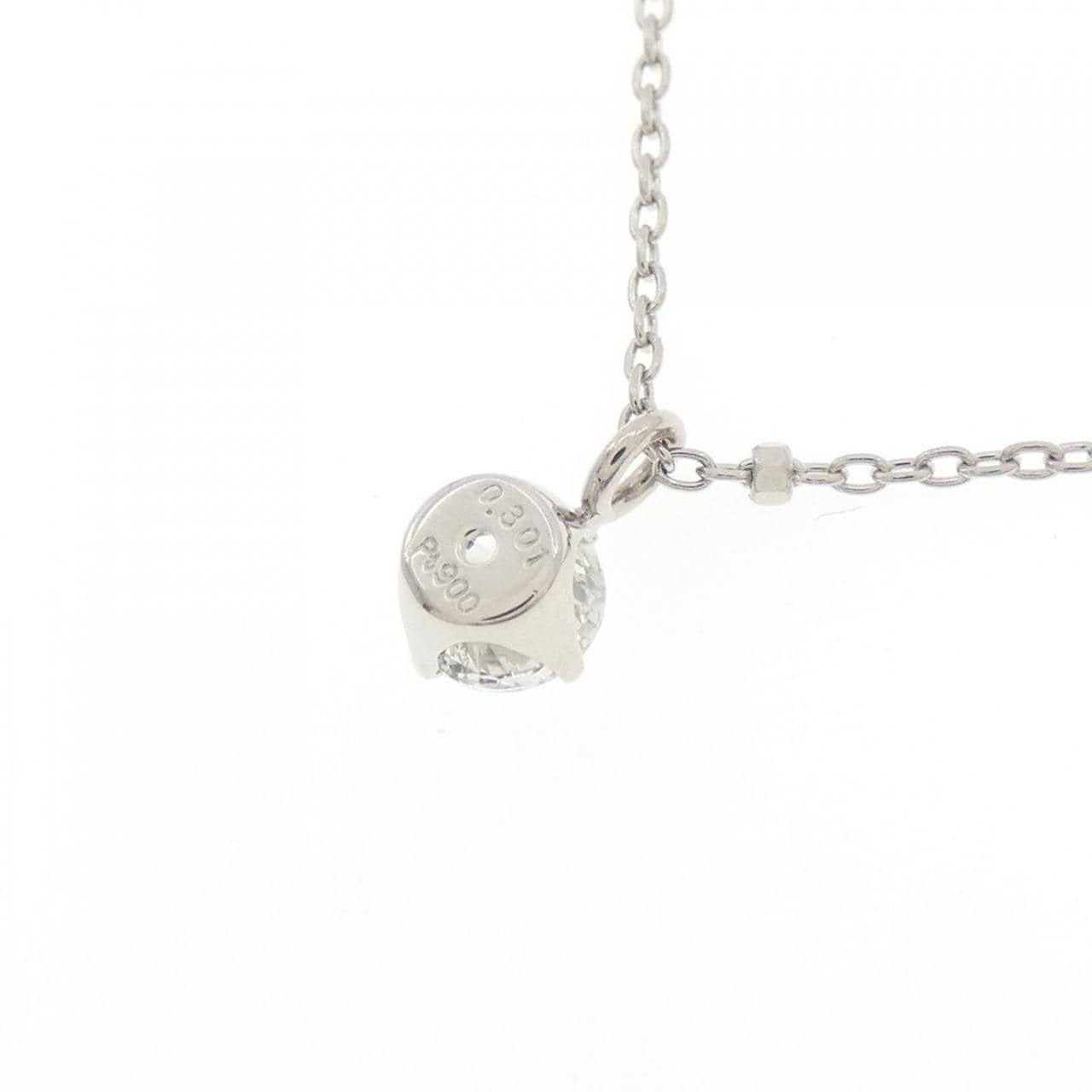 PT ソリティア ダイヤモンド ネックレス 0.301CT