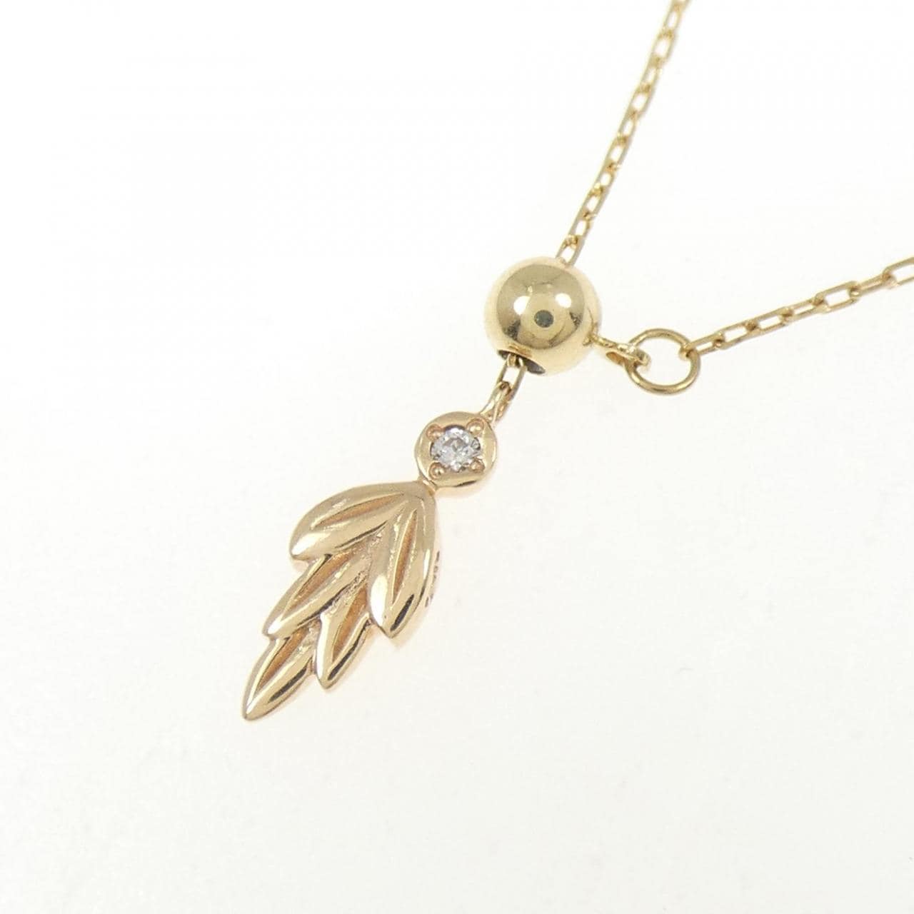 アガット ダイヤモンド ネックレス 0.008CT