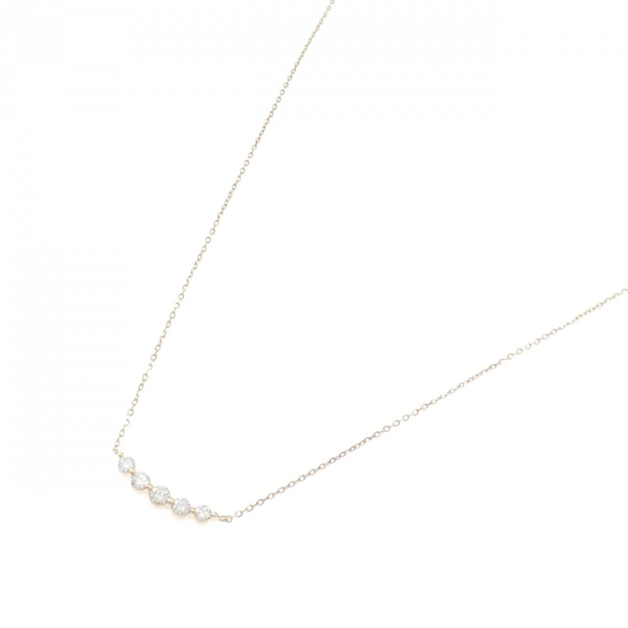 K10PG ダイヤモンド ネックレス 0.16CT