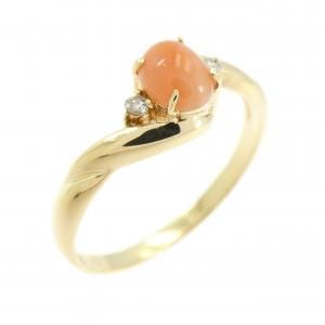 K18YG サンゴ リング