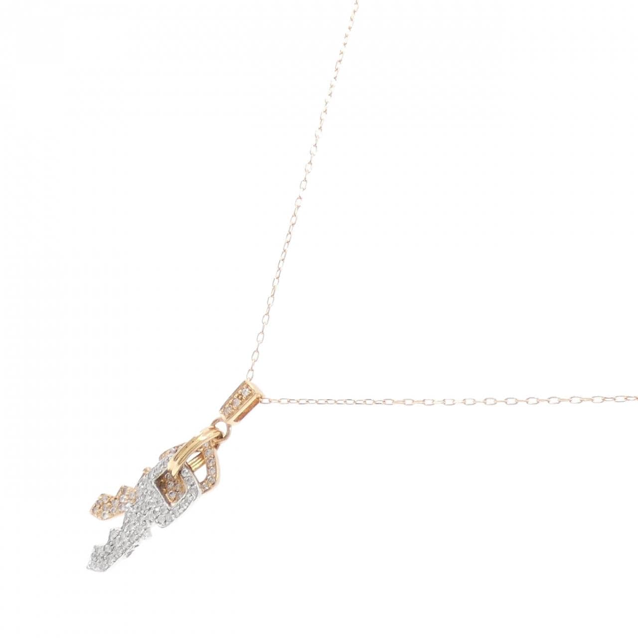 K18PG/K18WG ダイヤモンド ネックレス 0.50CT