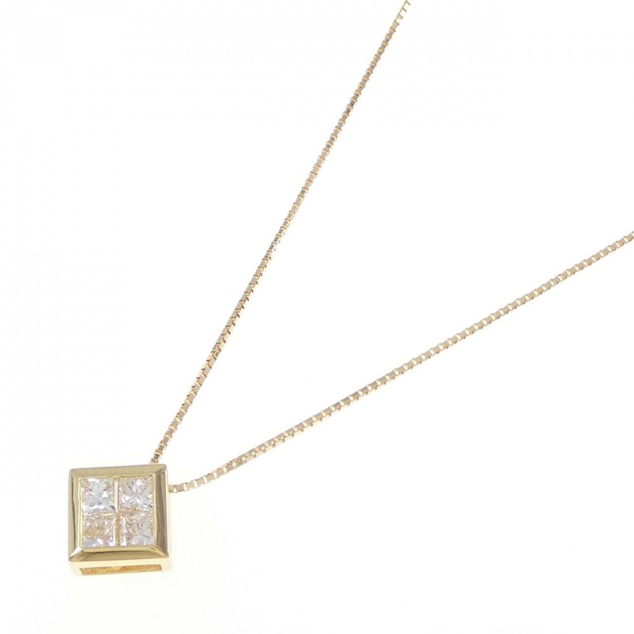 K18YG ダイヤモンド ネックレス 0.80CT