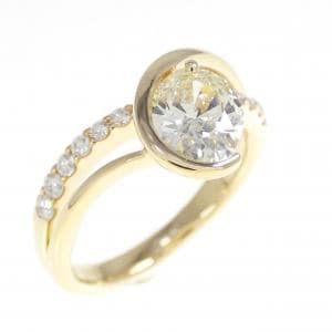 【リメイク】K18YG ダイヤモンド リング 1.014CT VLY SI2 オーバルカット