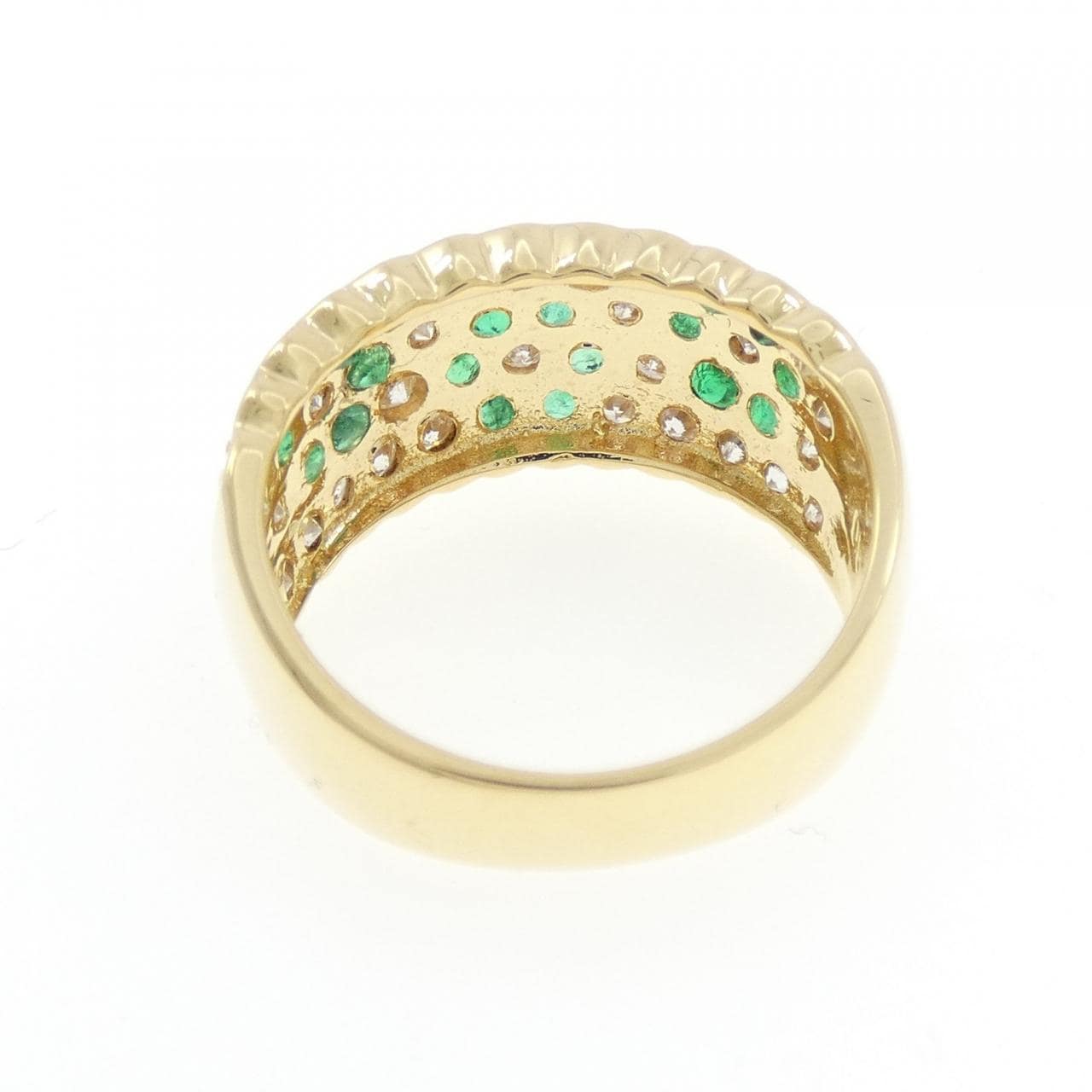 K18YG エメラルド リング 0.60CT