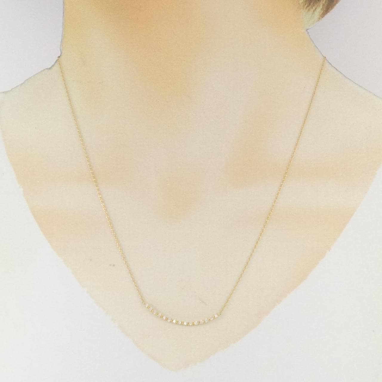K18YG ダイヤモンド ネックレス 0.12CT