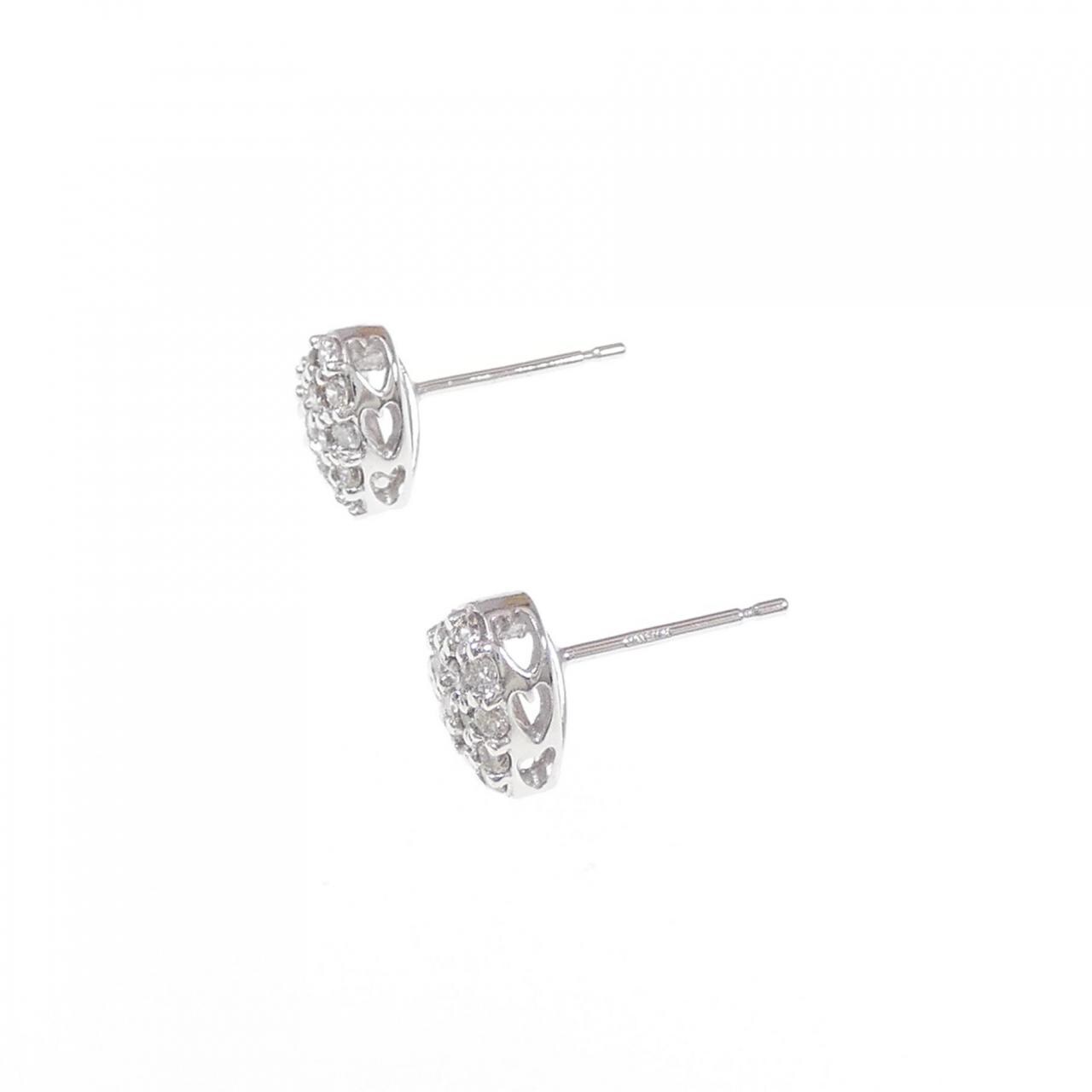 K18WG ダイヤモンド ピアス 0.54CT-