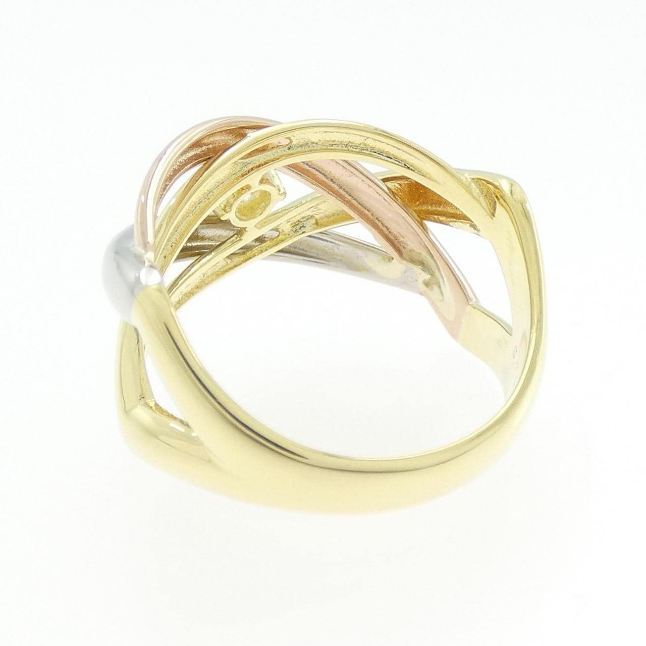 K18YG/PT950/K18PG Diamond Ring 0.210CT