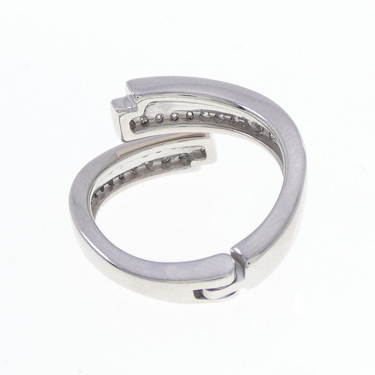 K18WG ダイヤモンド リング 0.35CT