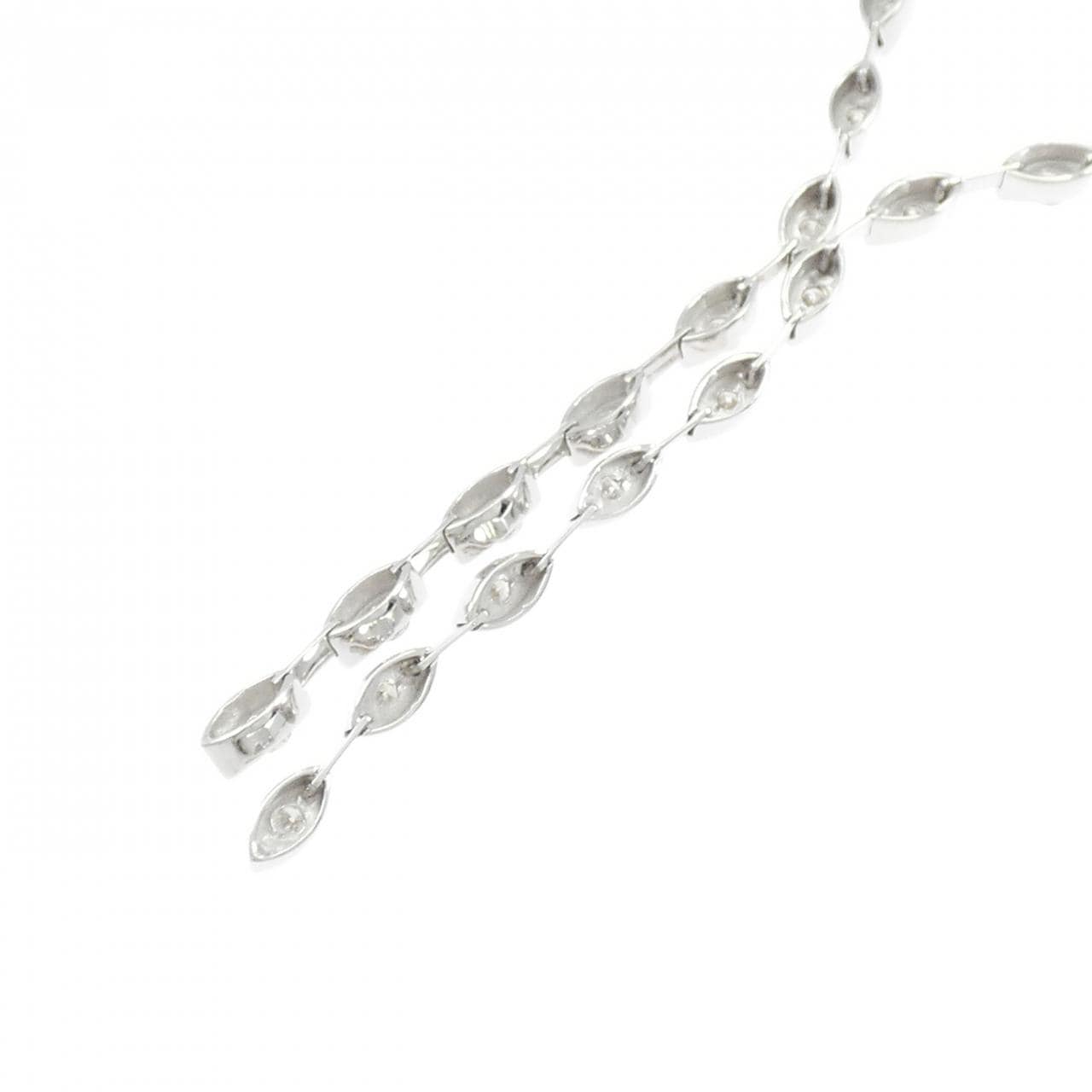 K18WG ダイヤモンド ネックレス 2.00CT