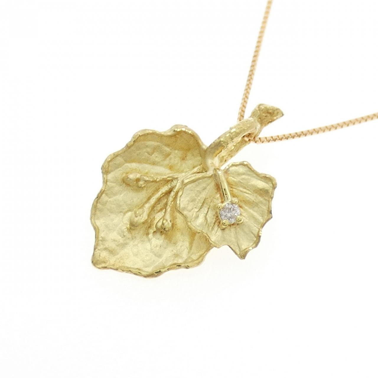 K18YG ダイヤモンド ネックレス 0.02CT