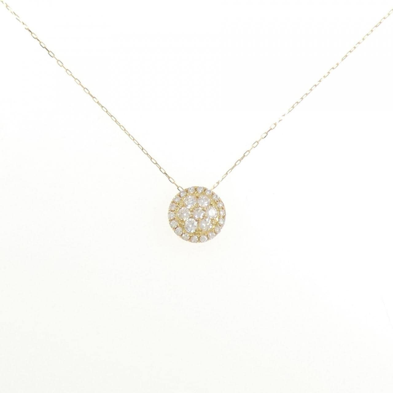 【リメイク】K18YG ダイヤモンド ネックレス 0.10CT