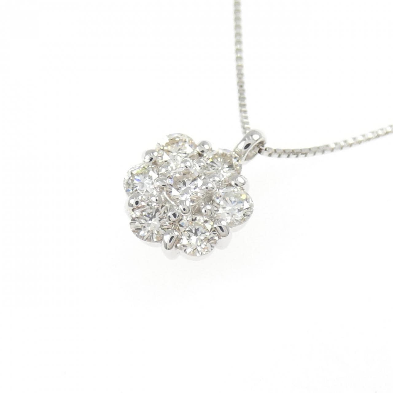 K18WG ダイヤモンド ネックレス 0.50CT