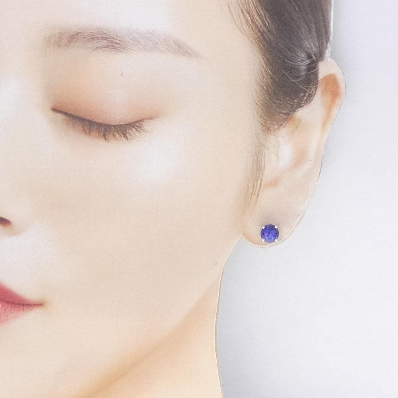 PT900 タンザナイト ピアス 2.40CT