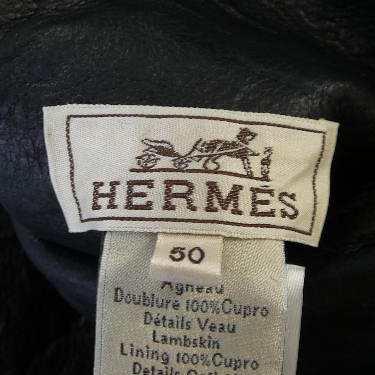 エルメス HERMES 32-5014 レザーコート