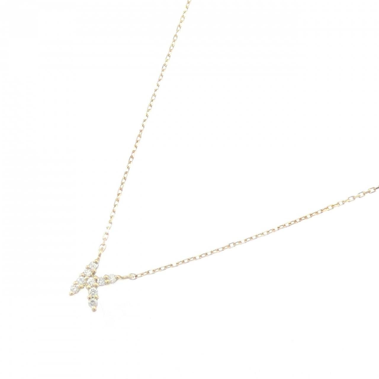 エテ イニシャル ネックレス ネックレス 0.04CT