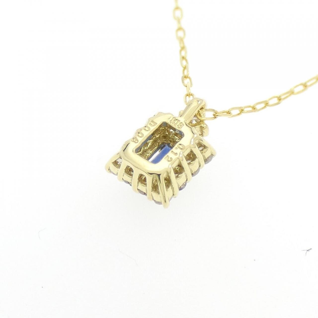 【新品】K18YG サファイヤ ネックレス 0.12CT