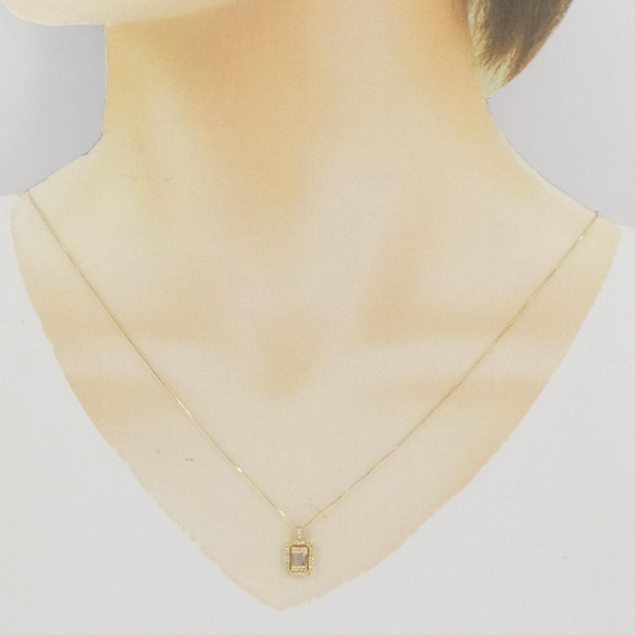 【新品】K18YG ダイヤモンド ネックレス 0.30CT