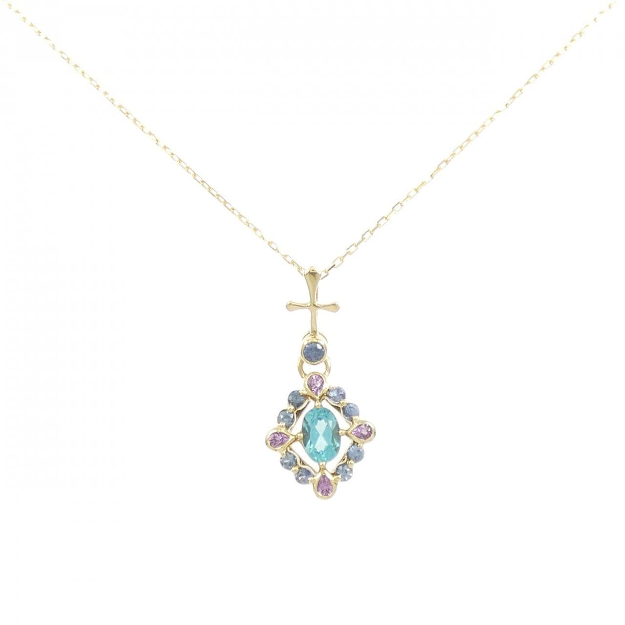 750YG/K18YG アパタイト ネックレス 0.54CT