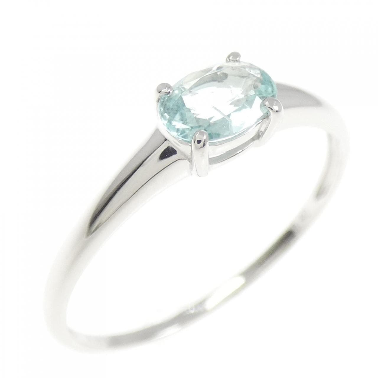 K18WG トルマリン リング 0.40CT