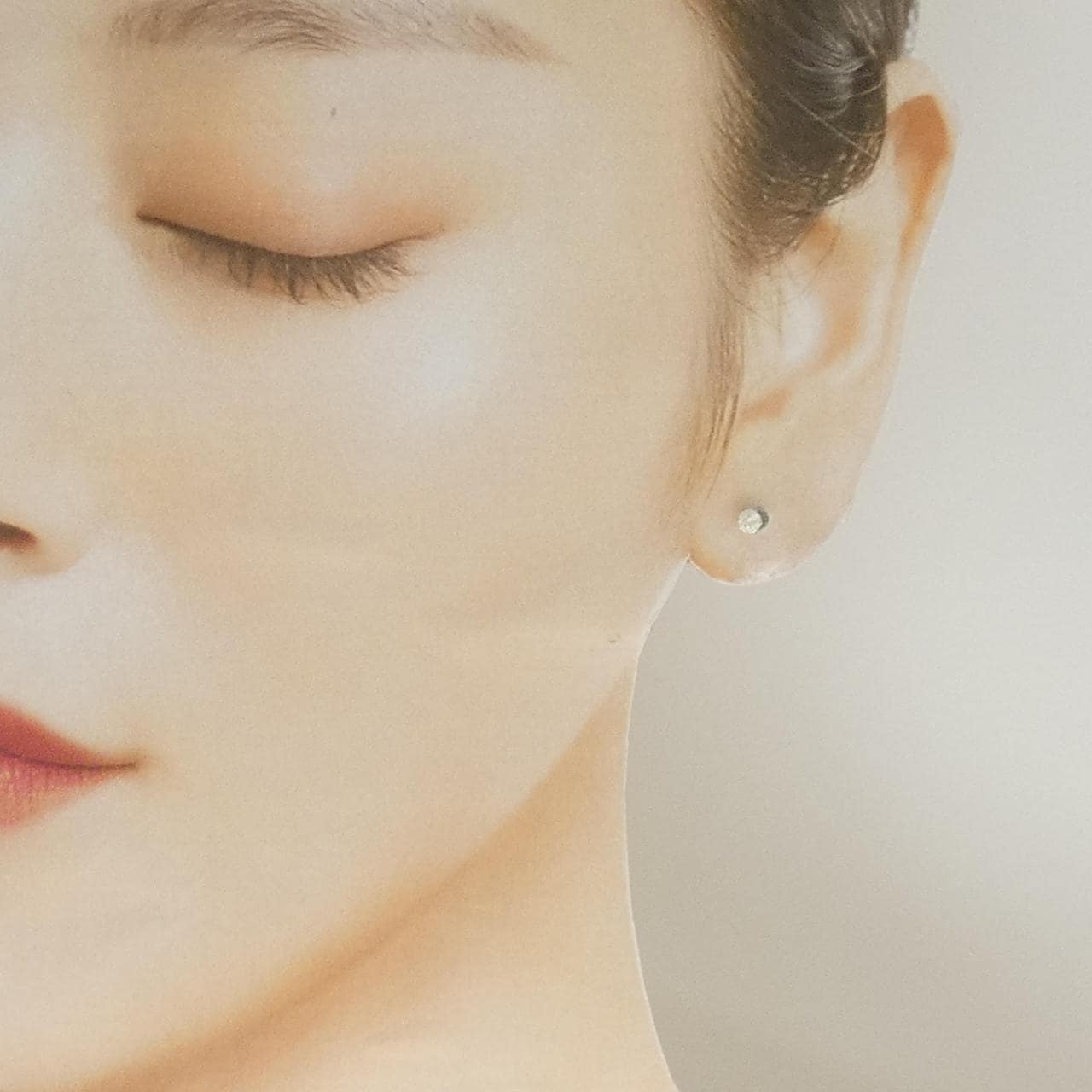 PT900 ソリティア ダイヤモンド ピアス 0.20CT