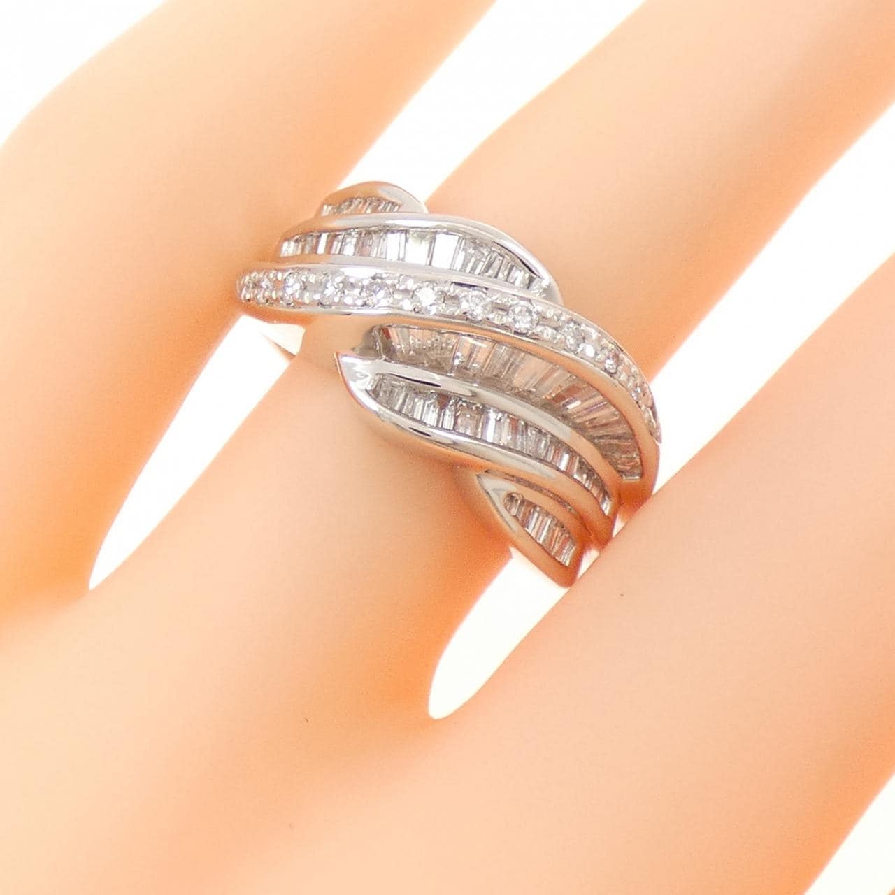 PT900 ダイヤモンド リング 1.90CT