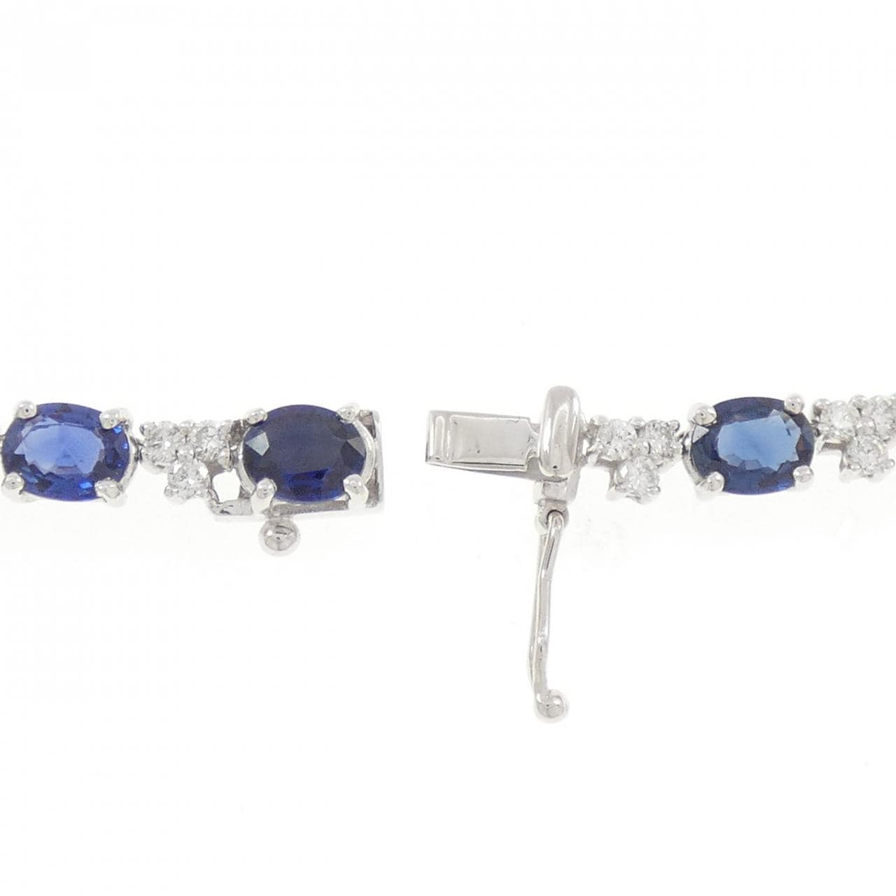 K18WG サファイヤ ネックレス 24.50CT
