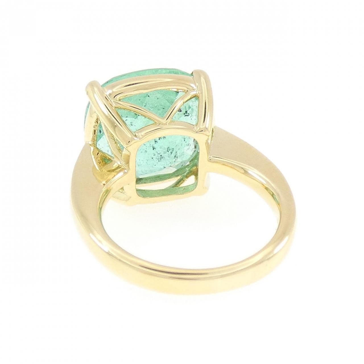 K18YG エメラルド リング 9.55CT