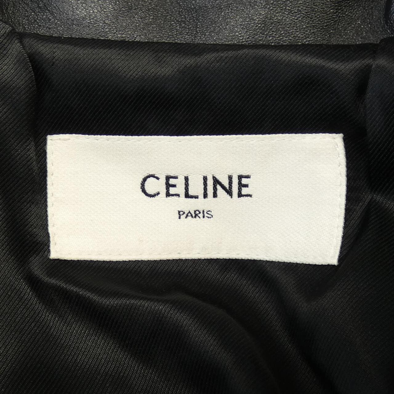 セリーヌ CELINE レザーライダースジャケット