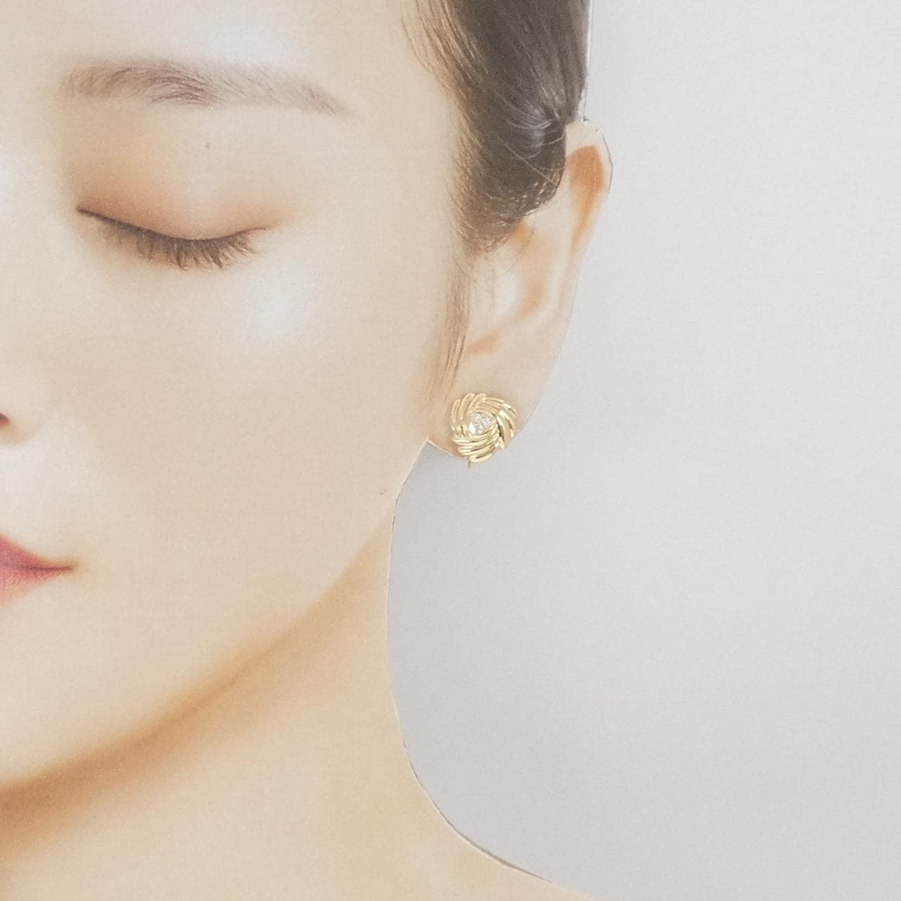 ワコウ ダイヤモンド イヤリング 0.12CT