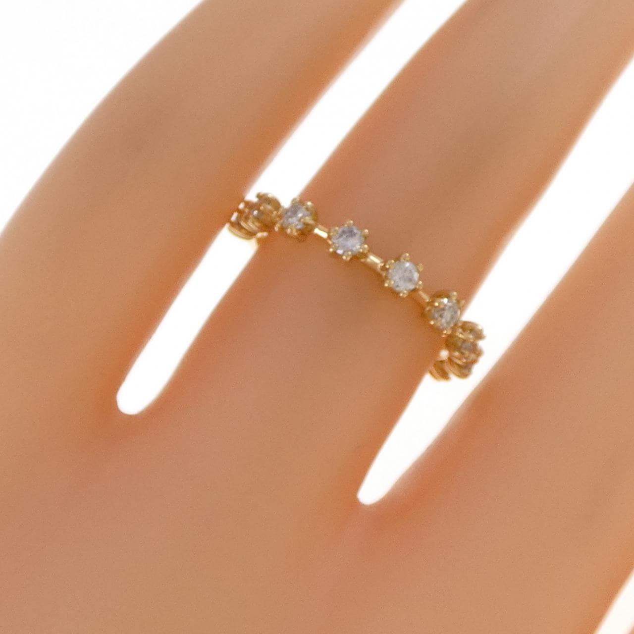 K18YG ダイヤモンド リング 0.34CT